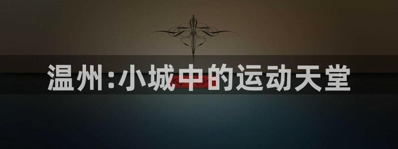 米兰体育官方正版app集团E.ON:温州:小城中的运动天堂